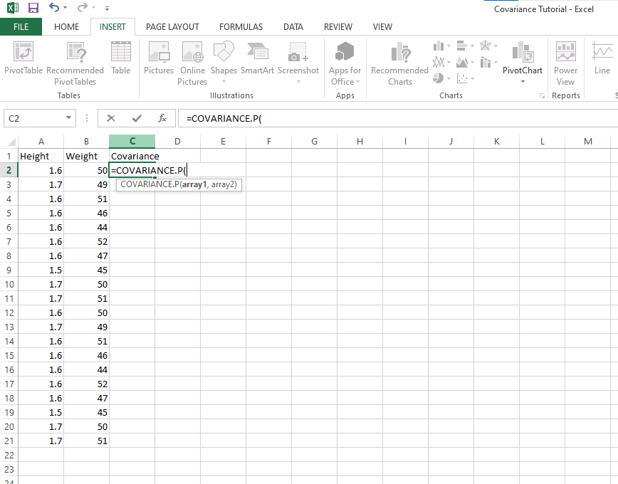 How to Calculate Covariance in Excel – Wisesheets Blog