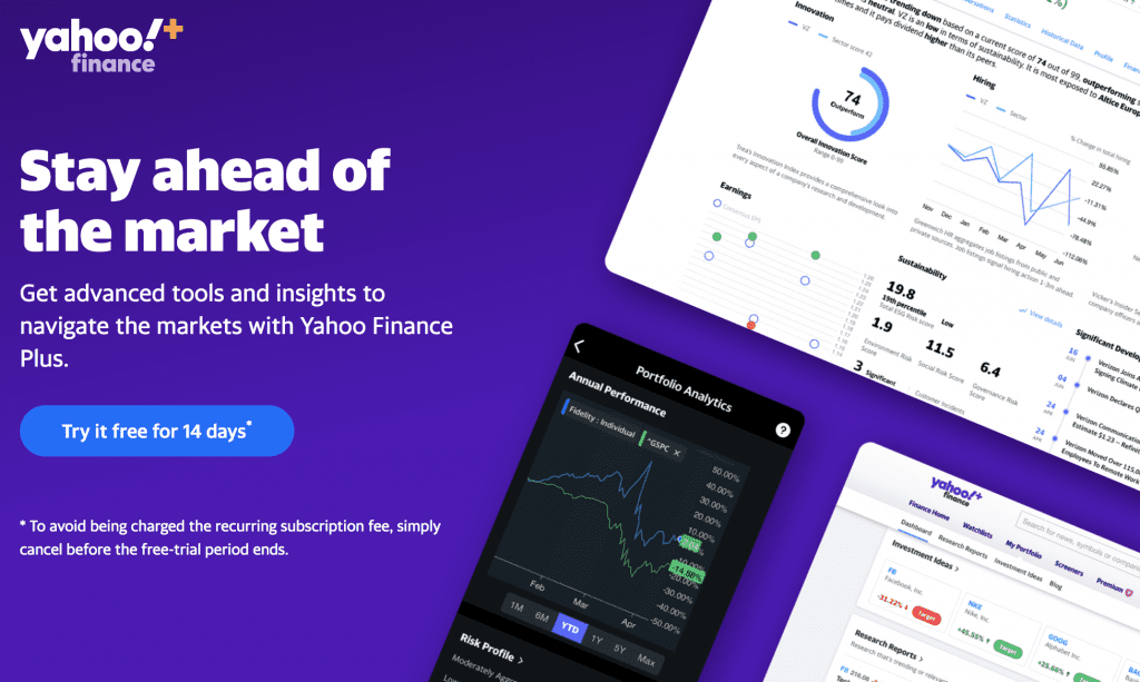 Yahoo Finance Plus Tutorial